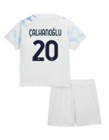 Inter Milan Hakan Calhanoglu #20 Venkovní dres pro děti 2025-26 Krátký Rukáv (+ trenýrky)